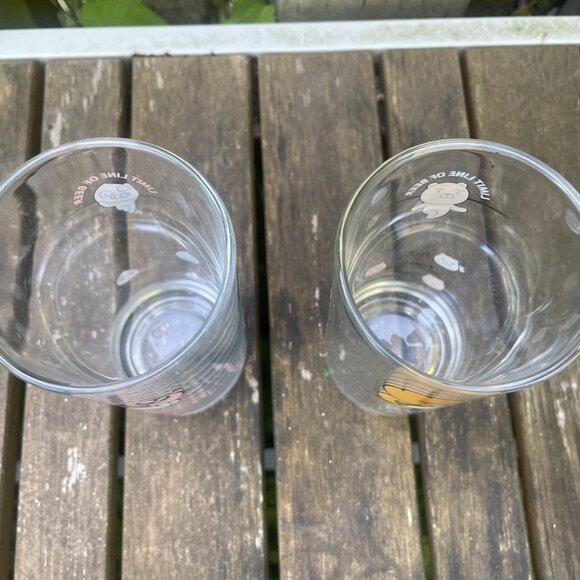 Kakao Friends Ryan & Apeach Soju Beer Glass Mug Lot of 2 - Picture 2 of 3